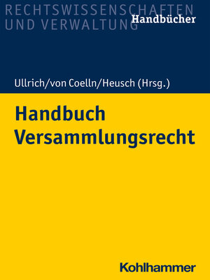 cover image of Handbuch Versammlungsrecht
